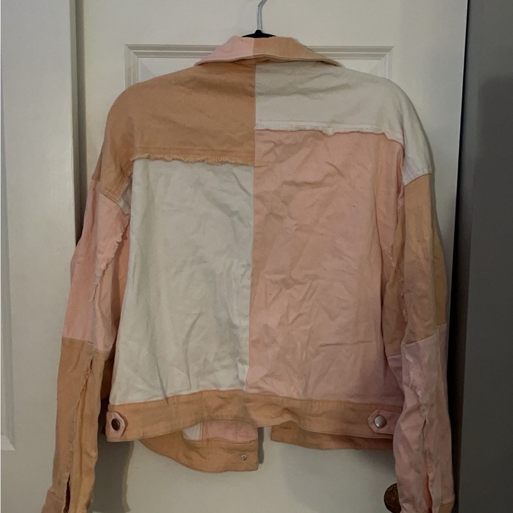 Colorblock Denim Jacket - Picture 2 of 7